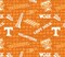 NCAA University of Tennessee Allover 108" Wideback Cotton Fabric by the Yard